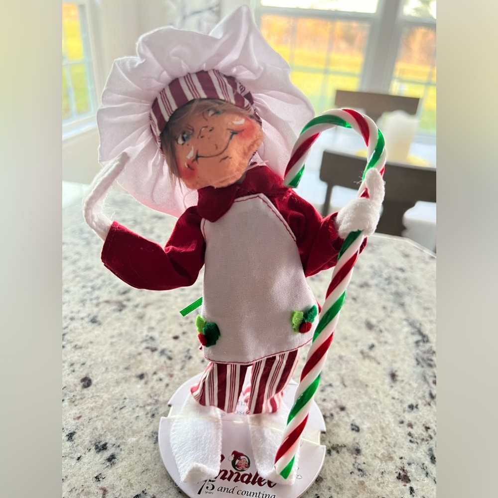 Annalee 9" Candy Cane Chef Elf 2016 - 500016